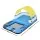 Bestway Inflatable Floating Island Lounge: 4-Person Sunshade Pool Float with Cup Holders & Pillow Backrests, 305x186cm
