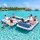 Bestway Inflatable Floating Island Float Lounge 4.16m x 2.68m 400kg 2-in-1 Detachable Design