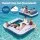 Bestway Inflatable Floating Island Float Lounge 4.16m x 2.68m 400kg 2-in-1 Detachable Design