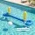 Bestway Floating Pool Volleyball Net Set with Ball 252cm Blue Inflatable Game