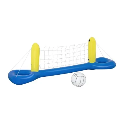 Bestway Floating Pool Volleyball Net Set with Ball 252cm Blue Inflatable Game