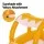 Bestway Kids Inflatable Fox Swim Float with Canopy, PVC, 94x66CM - Fun Pool Toy for 3+ Years, 45kg Max Load