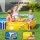 Bestway 2-in-1 Kids Pool and Sandpit Set 212cm x 122cm Metal Frame Yellow Blue Indoor Ball Pit Option