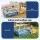 Bestway 2-in-1 Kids Pool and Sandpit Set 212cm x 122cm Metal Frame Yellow Blue Indoor Ball Pit Option