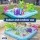 Bestway Kids Inflatable Above Ground Play Pool 308L with Slide Water Sprayer and Interactive Water Games