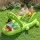 Bestway Inflatable Alligator Kids Play Pool with Slide 152L Ring Toss and Fishing Games Green