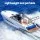 Weisshorn 3.5x1.8m Floating Water Mat - Durable XPE Foam, 400kg Capacity, Tear-Resistant, Reversible, Blue & Yellow
