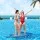 Weisshorn Floating Water Mat 55x180cm - Durable 3-Layer XPE Foam, UV-Resistant, Tear-Resistant, Supports 120kg, Re