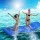 Weisshorn Floating Water Mat 55x180cm - Durable 3-Layer XPE Foam, UV-Resistant, Tear-Resistant, Supports 120kg, Re