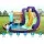 AirMyFun Inflatable Water Park: PVC Castle with Double Slide, Climbing Wall & Water Cannon, 430x400x230cm, Ages 3+
