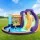AirMyFun Inflatable Water Park: PVC Castle with Double Slide, Climbing Wall & Water Cannon, 430x400x230cm, Ages 3+