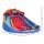Doctor Dolphin Kids Inflatable Water Park with Slides, Cannon, Toss Game, PVC, 408x386cm, Outdoor Splash Fun