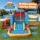 Keezi Inflatable Kids Play Centre 4m x 4.37m Outdoor Activity Hub with Ball Pit and Sports Games