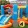 Keezi Inflatable Kids Play Centre 4m x 4.37m Outdoor Activity Hub with Ball Pit and Sports Games