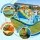 Keezi Inflatable Water Park Kids Pool with Three Slides 4m x 5.65m Outdoor Play Centre