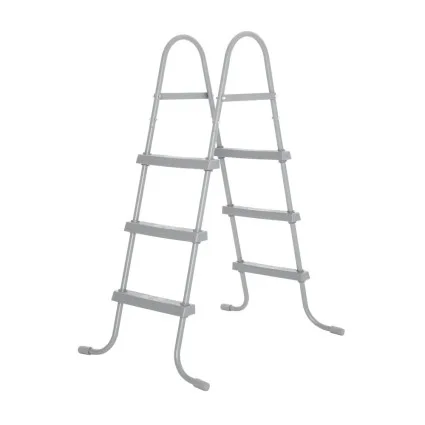 Bestway Above Ground Pool Ladder for 107cm Pools Grey with Removable Non-Slip Steps and 150kg Load Capacity