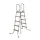 Bestway 195CM Above Ground Pool Ladder - Rust-Resistant Metal Frame, Removable Non-Slip Steps, 150kg Capacity