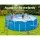 Bestway 195CM Above Ground Pool Ladder - Rust-Resistant Metal Frame, Removable Non-Slip Steps, 150kg Capacity