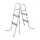 Bestway 84cm 2-Step Pool Ladder for Above Ground Pools - Rust-Resistant Metal Frame, Removable Non-Slip Steps