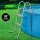 Bestway 84cm 2-Step Pool Ladder for Above Ground Pools - Rust-Resistant Metal Frame, Removable Non-Slip Steps