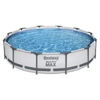 Bestway Steel Pro Frame Pool 366x76cm | Durable PVC & Steel | Includes Filter Pump | 6,473L Capacity | 1-Year Warranty