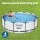 Bestway 366x100cm Steel Frame Round Above Ground Pool with Filter Pump, Heavy-Duty PVC Walls, 9150L Capacity