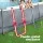 Bestway 427x250x100cm Steel Frame Pool Set with Filter Pump, Ladder & ChemConnect, 7250L Capacity, UV-Resistant PVC