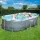 Bestway 427x250x100cm Steel Frame Pool Set with Filter Pump, Ladder & ChemConnect, 7250L Capacity, UV-Resistant PVC