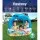 Bestway Kids Inflatable Pool 140x140x114cm with Sunshade Canopy, Marine Graphics, Repair Patch Included, 265L Capacity
