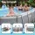 Bestway Steel Pro MAX Above Ground Pool Set 3.05m Grey with Filter Pump and 3,668L Water Capacity