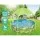 Bestway Kids 2.44m x 0.51m Steel Frame Pool with Canopy, Heavy-Duty PVC, Rust-Resistant, UPF 40+,