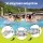 Bestway Steel Pro MAX 366cm Round Above Ground Pool 10250L with 530gal Filter Pump Ladder Cover White