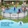 Bestway 427cm Round Steel Above Ground Pool Set 10,220L with Filter Pump and Tritech Walls White
