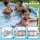 Bestway 4.27m Steel Above Ground Round Pool Set with 13,030L Capacity Tritech Walls Ladder Pump Cover White