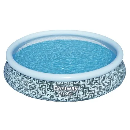 Bestway 457cm Round Inflatable Above Ground Pool with 9677L Filter Pump Blue Fast Set