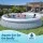Bestway 457cm Round Inflatable Above Ground Pool with 9677L Filter Pump Blue Fast Set