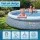 Bestway 457cm Round Inflatable Above Ground Pool with 9677L Filter Pump Blue Fast Set