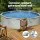 Bestway Hydrium™ 457cm Steel Frame Round Pool Set with Sand Filter Pump, Ladder, Cover, 17430L Capacity