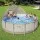 Bestway 396cm Round Steel Above Ground Pool Set with Canopy, Ladder, Filter Pump and 11,133L Capacity Brown
