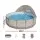 Bestway 396cm Round Steel Above Ground Pool Set with Canopy, Ladder, Filter Pump and 11,133L Capacity Brown