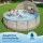 Bestway 396cm Round Steel Above Ground Pool Set with Canopy, Ladder, Filter Pump and 11,133L Capacity Brown