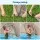 Bestway 396cm Round Steel Above Ground Pool Set with Canopy, Ladder, Filter Pump and 11,133L Capacity Brown