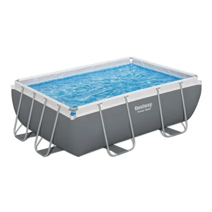 Bestway Power Steel Frame 282x196x84cm Above Ground Pool with UV-Resistant PVC Walls & 3662L Filter Pump System