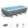 Bestway Steel Frame Pool Set 488cm Grey with Filter Pump Ladder Cover and PVC Polyester Sidewalls