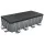 Bestway Steel Frame Pool Set 488cm Grey with Filter Pump Ladder Cover and PVC Polyester Sidewalls