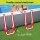 Bestway Steel Frame Pool Set 488cm Grey with Filter Pump Ladder Cover and PVC Polyester Sidewalls