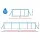 Bestway 400x211x81cm Steel Frame Above Ground Pool with Filter Pump - Durable, UV Resistant, 5700L Capacity