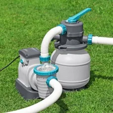 Bestway Flowclear™ 1500GPH Sand Filter Pool Pump for 1,100-42,300L Pools - Durable, Low-Maintenance Filtration System