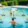 Everfit Water Volleyball Net Set for Pool, 350x350x75cm, Portable with 4 Anchor Bags, Bonus Ball, Pump & Carry Bag
