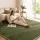 Artiss Tatami Mat Floor Mattress 200cm x 200cm 3cm Foam Green Coral Velvet Anti-Slip Water-Repellent